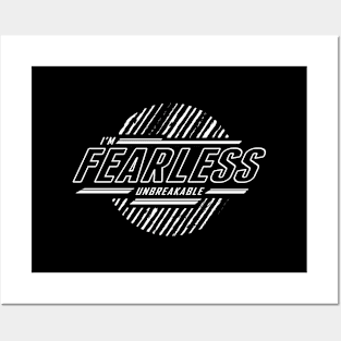 Fearless - BlackWhite Posters and Art